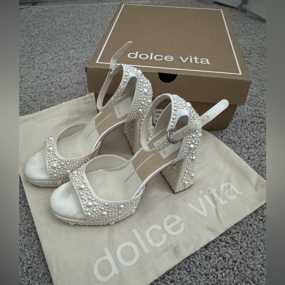Dolce Vita Pandro Pearl True White Heels